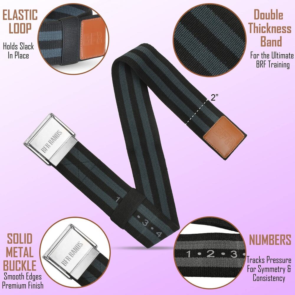 NWT BFR Bands Blood Flow Restriction Bands 2 Inch Set of 2